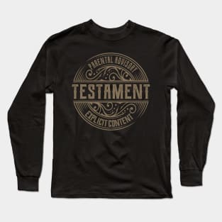 Testament Vintage Ornament Long Sleeve T-Shirt